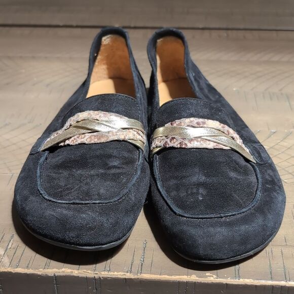 ZAQQ Qerp Velors Black Suede Barefoot Loafers Sz 38 - Picture 10 of 16